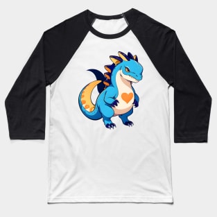 Fun Cartoon Dino 02 Baseball T-Shirt